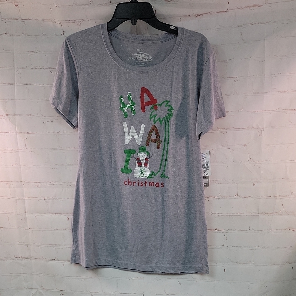 Gray Short Sleeve T-Shirt with Crew Neck
